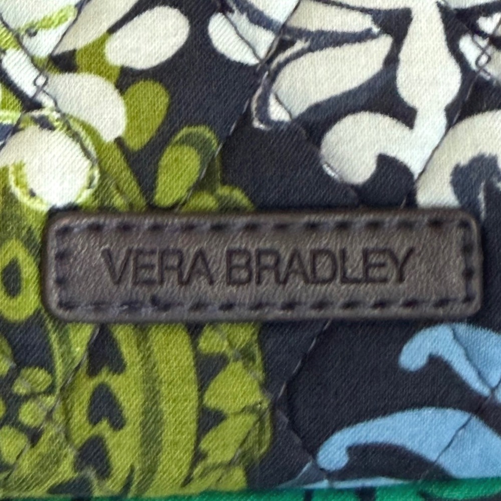 Vera Bradley Carribean Sea Quilted Paisley Floral Tablet Sleeve Case Blue Green - Picture 6 of 6